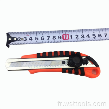 Couteau utilitaire de sécurité rétractable de 18 mm